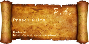 Prasch Anita névjegykártya